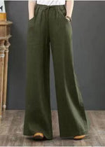 New Spring And Summer Cotton Linen Women's Pants Loose Wide Leg High Waist Mopping Straight Woman
