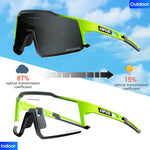 KAPVOE Red Photochromic Cycling Glasses Men MTB Cycling Sunglasses Women Road Bicycle Glasses UV400 Outdoor Bicycle Sunglasses