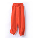 GCAROL Women Long Hooded Suits 80% Cotton Tracksuit Set Fleece Oversize Boyfriend Unisex Sweatshirt Elastic Waist Harem Pants