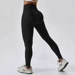 NCLAGEN Hip Lifting Seamless Fitness Yoga Pants High Waist Dry Fit Women's Tight Cycling Running Leggings Gym Training Trousers