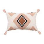 Decoration Throw Cushion Cover Pink Pillow Cover Rainbow 30x50cm/45x45cm Tufted Diamond Bohemian Macrame Pillowcase