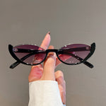 KAMMPT New in Small Cat Eye Sunglasses Women Trendy Vintage Composite Shades Eyewear Fashion Luxury Brand Designer Sun Glasses