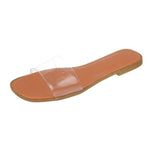 Summer Slipper Women Shoes Ladies Transparent Slides Sandals Womens Shoes New Fashion Design Beach Flat Shoes Female Slippers