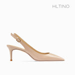 classic women singbacks women summer shoes covered toe thin heeled sandals fashion nude black white shoes for women sandals 8cm