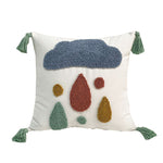 Decoration Throw Cushion Cover Pink Pillow Cover Rainbow 30x50cm/45x45cm Tufted Diamond Bohemian Macrame Pillowcase