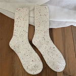 New Winter Socks Women 13.3% Cashmere Wool Thicken Warm Women Socks Sox Japanese Fashion Harajuku Solid Color Thermal Long Socks