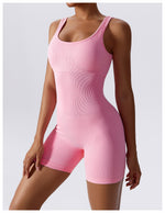 SculptFit Ribbed Seamless Yoga Bodysuit