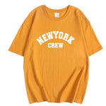 Hirsionsan Oversized Letter Graphic T-shirt Women 2023 Summer Soft O-neck Short Sleeve Tees Female Casual Loose Higt Street Top