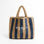 MABULA Luxury Design Women Plaited Raffia Straw Bag Large Capacity Casual Tote Handbag Hollow Summer Beach Vacation Shoulder Bag