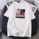 Black Japanese Trend Lovers T-shirt Female Cartoon Short Sleeve Oversize Two Round Neck Shirt