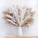 60-109PCS Natural Dried Pampas Grass Bouquet Boho Home Nordic Decor Bouquet Phragmi Wedding Decor Thanksgiving