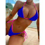 Sexy Leopard Micro Bikini 2023 Women Swimsuit Female Swimwear Thong Bikinis Set Brazilian Halter Beach Wear Lace Up Bathing Suit