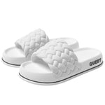 Summer Women Thick Slippers Sole Beach Slides Bathroom Anti-Slip Soft Sandals Fashion Ladies Cloud Shoes