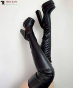 Over The Knee Boots For Women Platform High Boots Super High Chunky Heel Shoes Woman 2022 Autumn Winter Fashion Sexy Party New