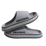 Women Thick Sole Summer Beach Slides Bathroom Anti Slip Slipper Soft Sandals Fashion Ultra Light Letter Shoe