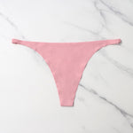 Ice Silk Seamless Panties For Women Soft Thin Band Thongs Woman Satin Underwear Female Bikini Panties String Tangas Mujer