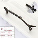 Vintage Tree Branch Furniture Handle Zinc Alloy Kitchen Cabinet Drawer Knob Wardrobe Cupboard Closet Door Pull Hardware Gold