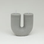 Wholesale Home decorative candle U-Shaped geometric scented candles Ins popular rainbow bridge room decor aroma candles decor