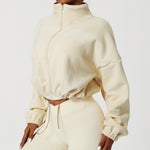 ChillCouture Fleece-Lined Crop Jacket