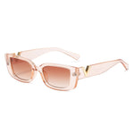 LNFCXI Retro Small Frame Cat Eye Sunglasses for Women Luxury V  Sun Glasses Men Fashion Jelly Sunglasses with Metal Hinges