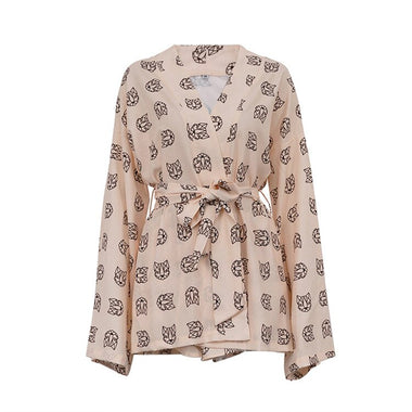 Letter Print Bandage Casual Tracksuit Women Cotton Linen Two Piece Set Summer Shirt Top Vacation Shorts Outfits Matching Suits