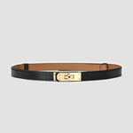 Luxury Brand Leather Women Waist Belt DesignerWomen Dress Party Cowhide Knot Belt Gold Alloy Buckle Waistband Jeans Female Gift