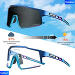 KAPVOE Red Photochromic Cycling Glasses Men MTB Cycling Sunglasses Women Road Bicycle Glasses UV400 Outdoor Bicycle Sunglasses