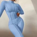 Spring Fling Monochrome Long Sleeve Jumpsuit