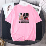Black Japanese Trend Lovers T-shirt Female Cartoon Short Sleeve Oversize Two Round Neck Shirt