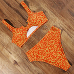 Leopard High Waist Bikini 2020 Women Bikini Push Up Tie Dye Swimsuit Female Plus Size Swimwear Women Micro Biquini Beachwear