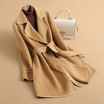 Winter Wool Coat Women Jacket Veste Femme Trench Ladies Woolen Long Coats Casual Blends Outerwear Woman Clothes Casaco Feminino