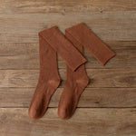 Cotton Knitting Women Stockings JK Japanese Style Girls Cute Long Socks Thigh High Stockings Fashion Solid Color Knee High Socks