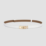 Luxury Brand Leather Women Waist Belt DesignerWomen Dress Party Cowhide Knot Belt Gold Alloy Buckle Waistband Jeans Female Gift