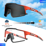 KAPVOE Red Photochromic Cycling Glasses Men MTB Cycling Sunglasses Women Road Bicycle Glasses UV400 Outdoor Bicycle Sunglasses