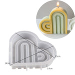 U-Shaped Arch Scented Candle Silicone Modls DIY Aromath Wax Mould Rainbow Bridge Candles Making Supplies Home Decor Handcraft