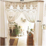 Bohemia Hand-woven Macrame Cotton Door Curtain Tapestry Wall Hanging Art Tapestry Wedding Backdrop Tapestry Decoration