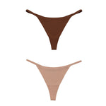 DM Ice Silk Women Panties Underwear Fitness Sports Seamless Cotton Female Lingerie Sexy T-back G-string Thong Woman Underwear