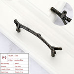 Vintage Tree Branch Furniture Handle Zinc Alloy Kitchen Cabinet Drawer Knob Wardrobe Cupboard Closet Door Pull Hardware Gold