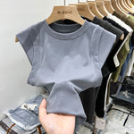 Summer Women T Shirt Girls T-Shirt Woman Clothes Tops Cotton Slim Tshirt Female Long Sleeve Crop Top Spring Tee Sexy Canale Y2k