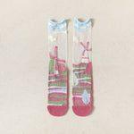 2023 New Fashion Woman Socks Summer Ultra-thin Transparent Crystal Silk Socks Harajuku Floral Retro Japanese Kawaii Cute Socks