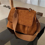 Fashion Shoulder Bags Women Handle Matte PU Leather Crossbody Handbags Tote Female Casual Large Capacity Bucket Messenger Bags