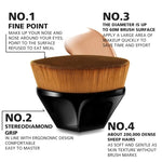 MagicGlow: Hexagon Foundation & Powder Makeup Brush