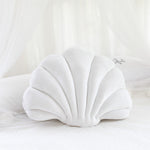 Pink Sea Princess Seashell Decorative Pillow, Soft Sea Shell Shaped Chair Cushion Stuffed Throw Pillow  for Sofa Bed Couch Chair