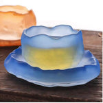 pink cups with handmade glass Japanese-style first snow master cup pink tea cups Kung Fu cups  bubble tea cup  tea cup