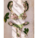 Sexy 2023 Bikini Swimsuit Women Swimwear Push Up Bikinis Set Leaf Print Female Ruffle Swimming Suits for Bathing Suit biquini