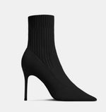 Classic Fashion Design Woman Boots Stretch High Heels Winter Women Genuine Leather Boots High Quality Pumps Shoes Luxury Brand