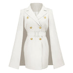 2023 Sexy Slim Women Blazer Jacket Temperament Cape Cloak Long Sleeve Blazer Women Coats
