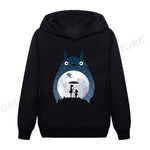 Studio Ghibli Totoro Hoodie Men Women Fashion Hoodies Kids Hip Hop Hoodie Japanese Anime Sweatshirt Women Tracksuit Boy Coats