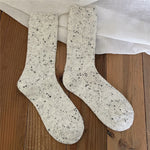 New Winter Socks Women 13.3% Cashmere Wool Thicken Warm Women Socks Sox Japanese Fashion Harajuku Solid Color Thermal Long Socks