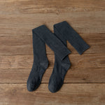 Cotton Knitting Women Stockings JK Japanese Style Girls Cute Long Socks Thigh High Stockings Fashion Solid Color Knee High Socks